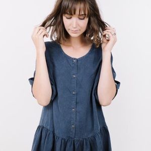 Oversized Peplum Tunic Dress from Piper & Scoot